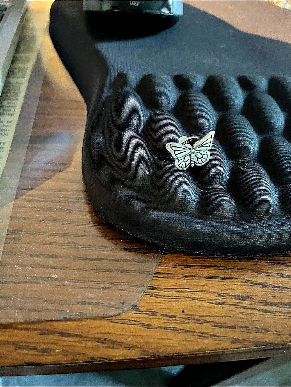 Jim Clift Design Butterfly Lapel Pin Silver